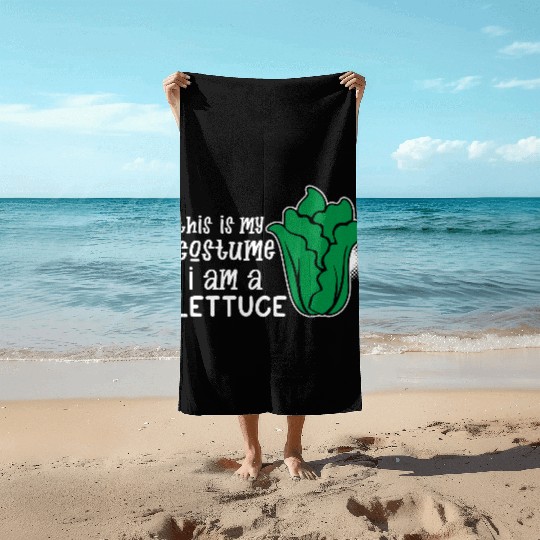 I Am A Lettuce Funny Beach Towels