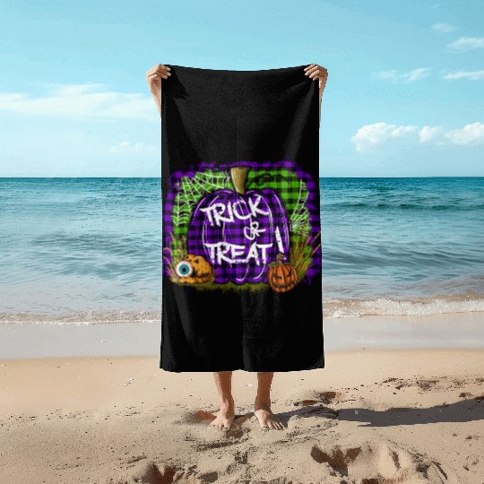 Trick Or Treat Beach Towels