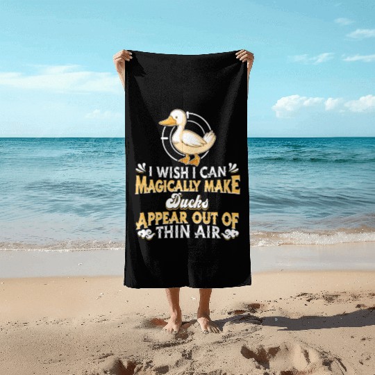 Duck Hunting Beach Towels