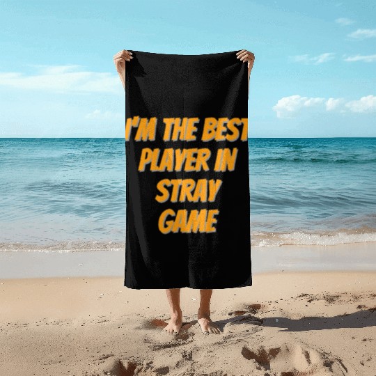 stray video game, stray cat game, stray game Beach Towels