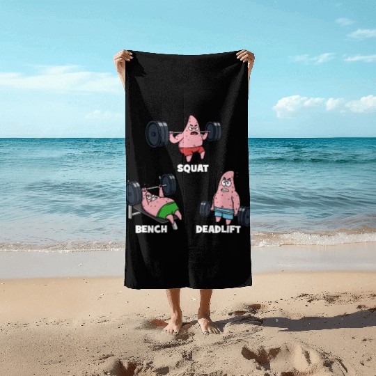 Majin Buu vs Patrick - Funny Anime Gym Beach Towels