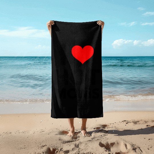 Boyfriend I Love Hot Moms Beach Towels
