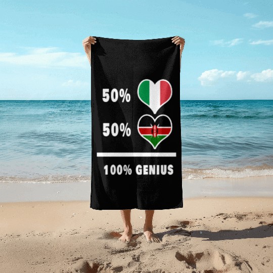 Italy and Kenya genius / gift Beach Towels