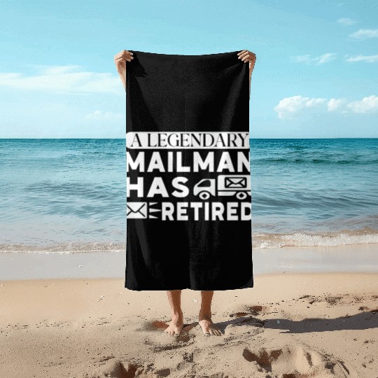 A Legendary Mailman Has Retired Mail Postal Worker Beach Towels