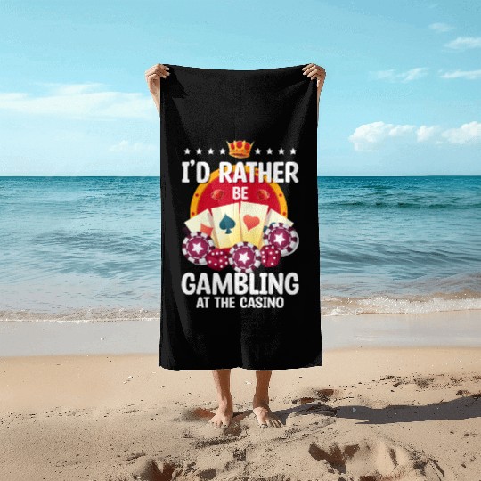 Poker Blackjack Win All In Beach Towels