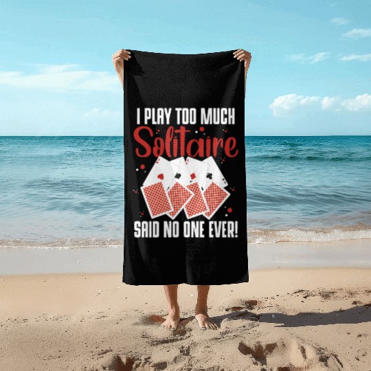 Poker Blackjack Playing Cards Regulars' Table Beach Towels