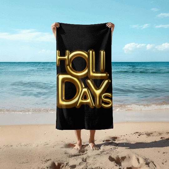 Holidays gold Beach Towels