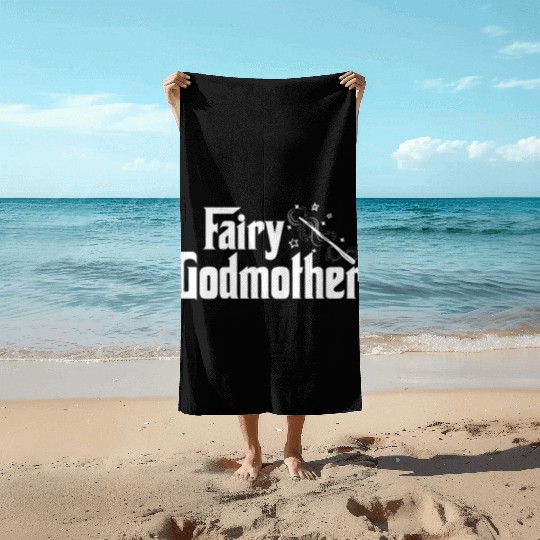 Fairy Godmother Cute Wand Star Spell Fantasy Gift Beach Towels
