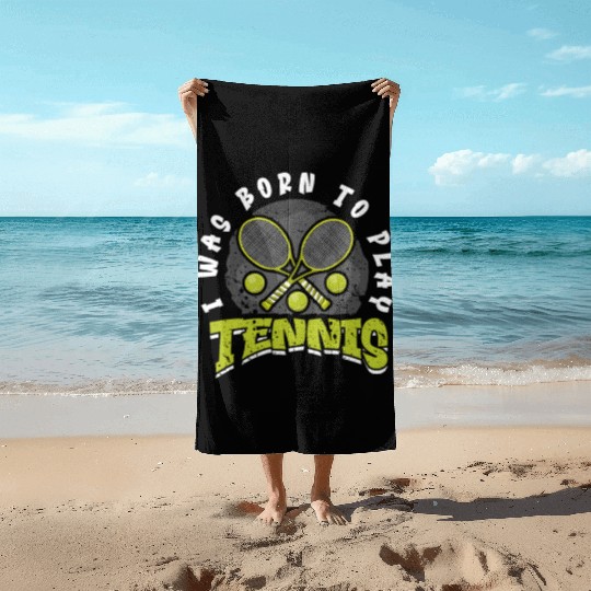 Tennis Player Present Tennis Club Coach Sport Beach Towels