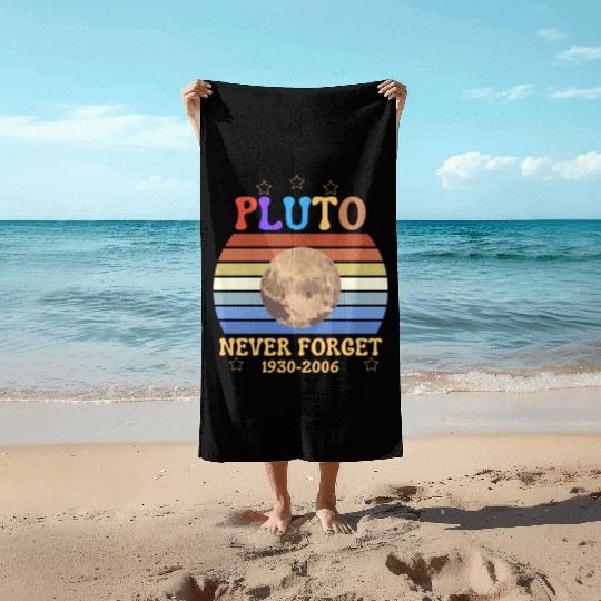 pluto never Forget light Beach Towels