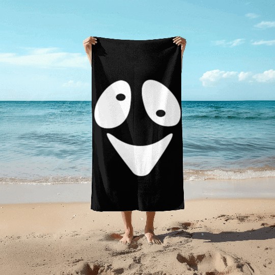 Halloween Scary Ghost Face Costume Beach Towels