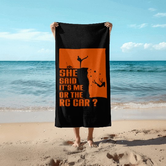 Natural Born RC car Driver Racer Remote Controlled Beach Towels