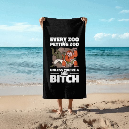 Zookeeper Petting Wildlife Zookeeping Nature Beach Towels