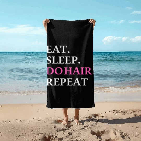 HairStylist Funny Beach Towels Cosmetologist Gift Salon