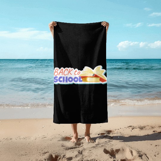 Back to School Sticker Beach Towels