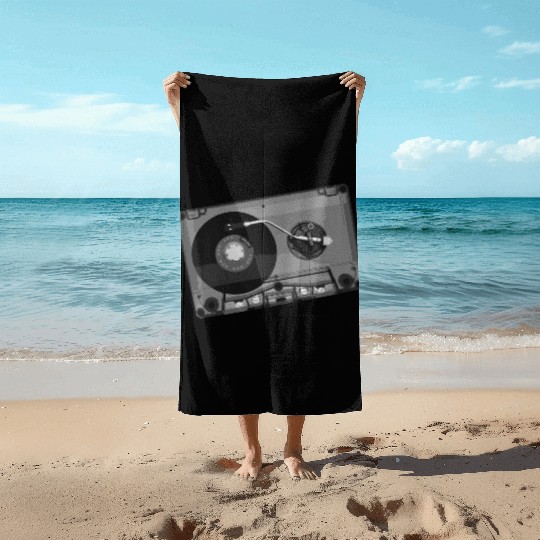Turntable Cassette Music Beach Towels