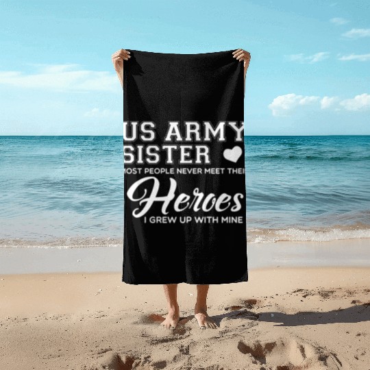 US Army Sister Beach Towels