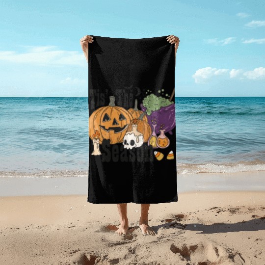 Fun Halloween Designs Tis the Season Beach Towels