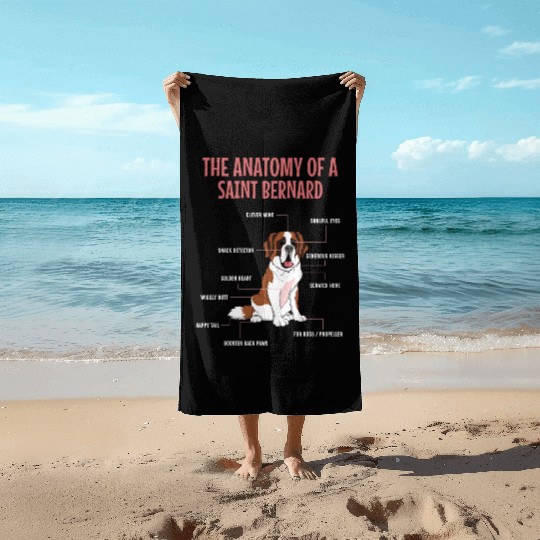 Definition Animal Pet Anatomy Of Saint Bernard Dog Beach Towels
