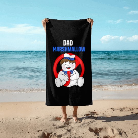DAD ghostbusters Beach Towels