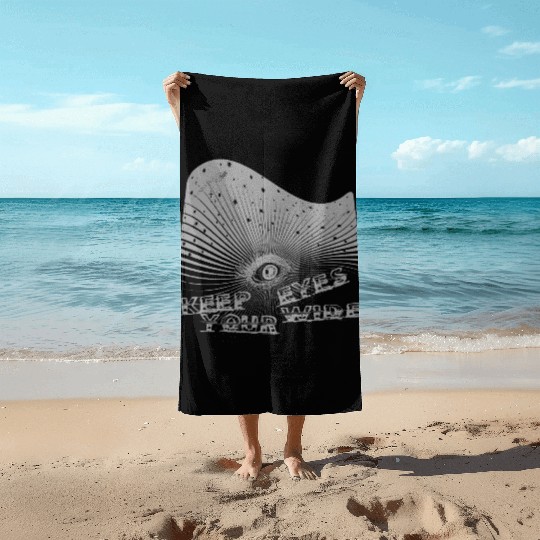 Eyes Wide Winter Come 2 The Light Grey Beach Towels