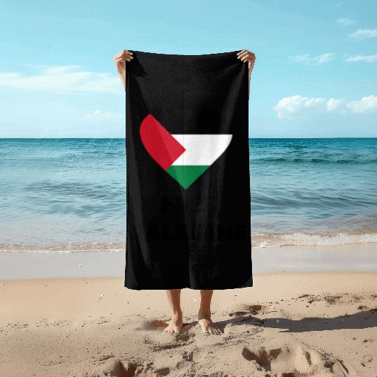 free palestine Beach Towels