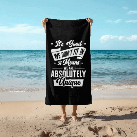 Positivity Misfits Poets Poetry Unique Uniqueness Beach Towels