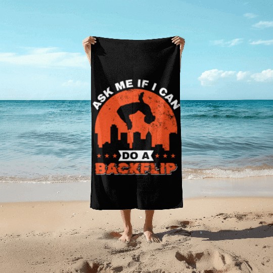 Parkour, Freerunning, Street Workout Acrobatic Beach Towels