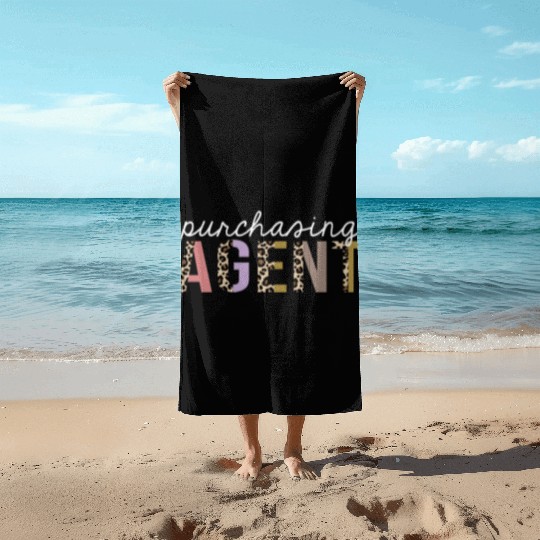Purchasing Agent Leopard Print Funny Gift Beach Towels