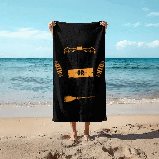 Trick Or Treat Beach Towels