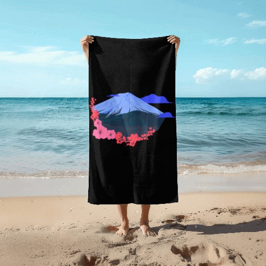 Mount Fuji Beach Towels