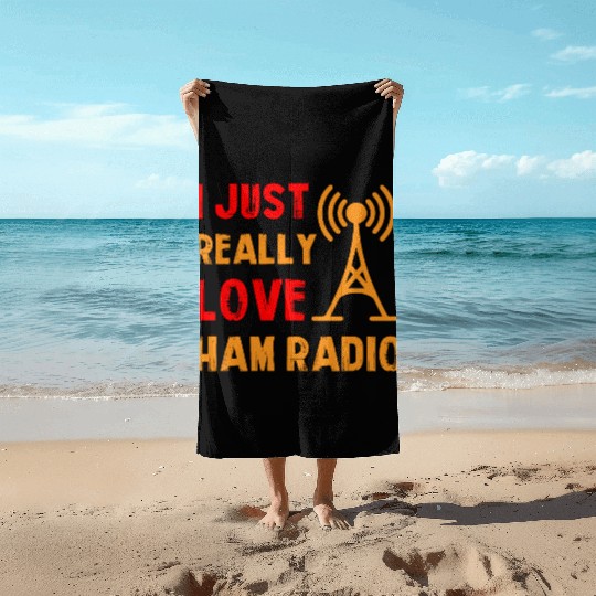 I just really love Ham Radio Beach Towels
