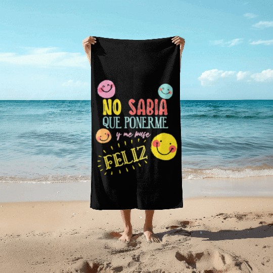 Funny Spanish Teacher Maestra Beach Towels