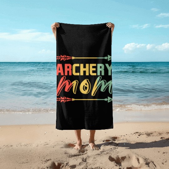 Archery Mom Bows And Arrows Hunting Sports Beach Towels