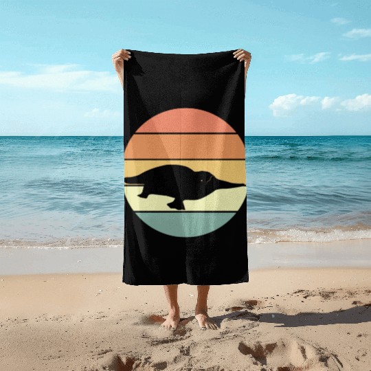 Retro Platypus Beach Towels