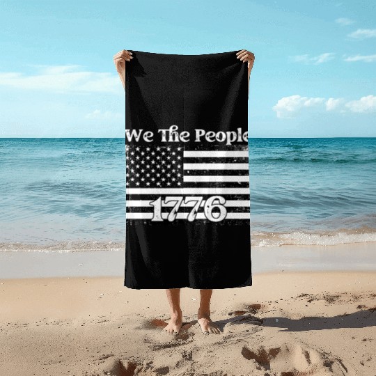 We The People 1776 USA Flag Beach Towels