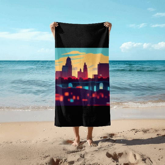 Kansas City comics Beach Towels