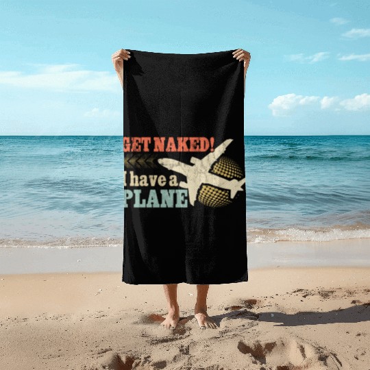 Airline Pilot Aviation Pun For a Corporate Pilot Beach Towels