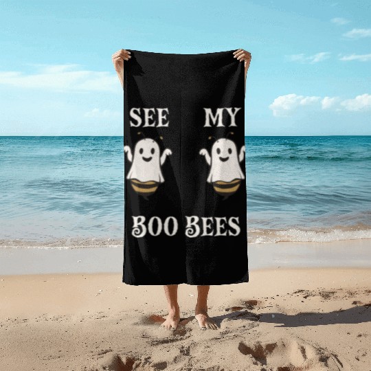See My Boo Bees Beach Towels