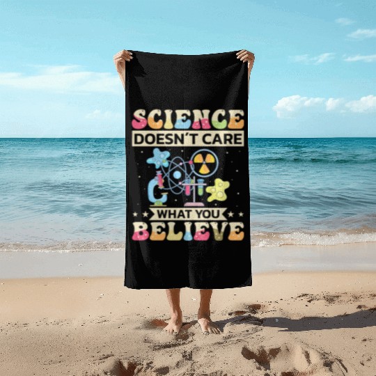 Science Nerd, Chemistry Physics Student, Funny Beach Towels
