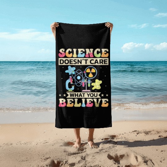 Science Nerd, Chemistry Physics Student, Funny Beach Towels