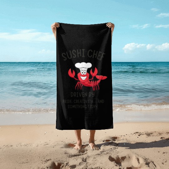 SUSHI CHEF 27 Beach Towels