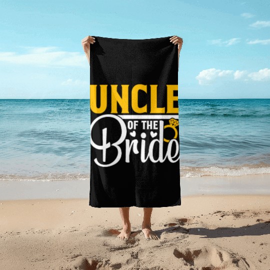Uncle Of The Bride Wedding Party Matching Gift Beach Towels