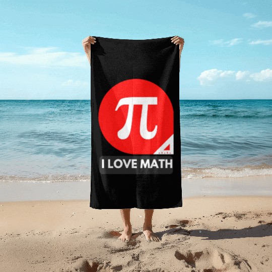 I love Math Beach Towels