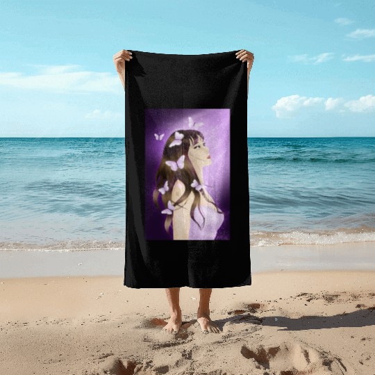 BTS Butterfly Fan Girl Beach Towels