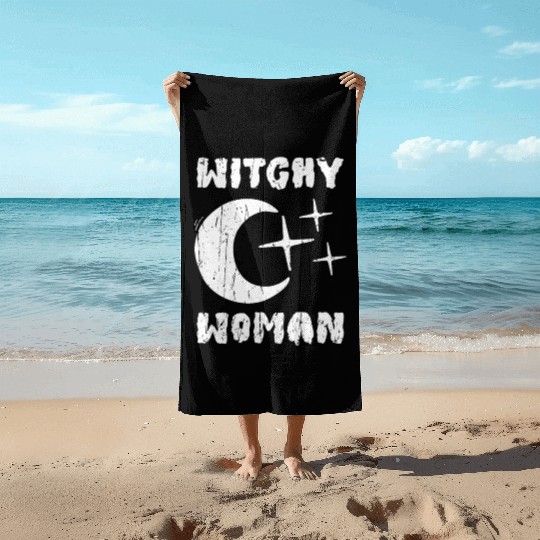 Witchy Woman - witchy Beach Towels