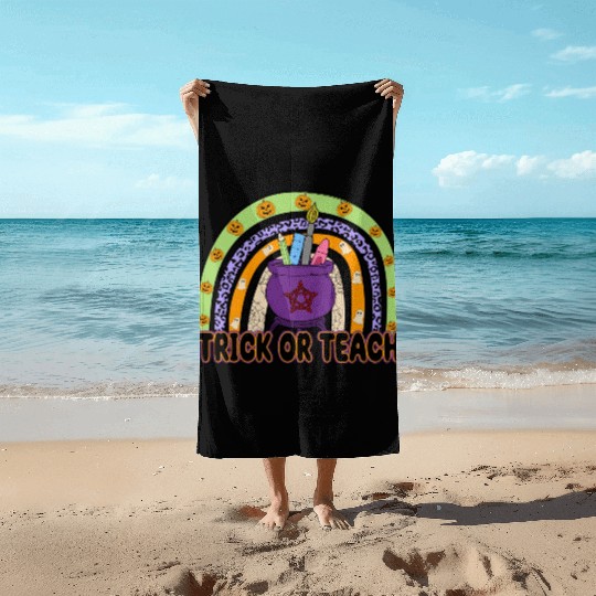 Trick Or Treat Beach Towels