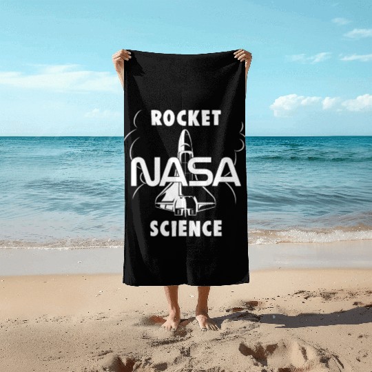 NASA Rocket Science RocketShip Beach Towels