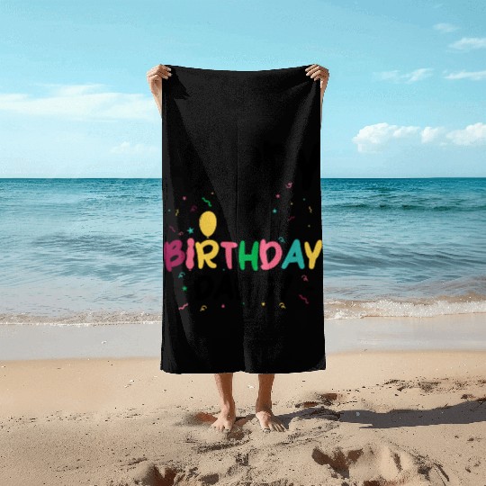 Happy 40th birthday daddy Beach Towels