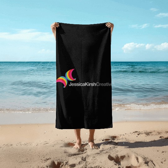 Jessica Kirsh Creative Butterfly Logo - Classic Beach Towels